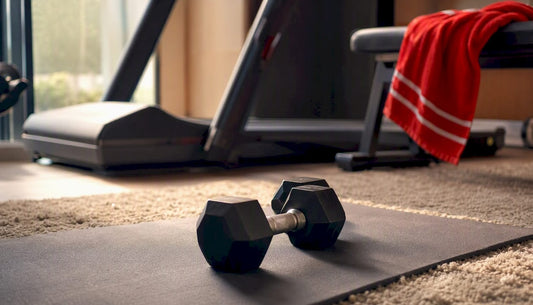 Scorcio di tapis roulant nell’angolo della palestra domestica