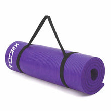 Materassino fitness con maniglia trasporto viola