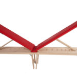 panca posturale in legno pancafit rossa gambe